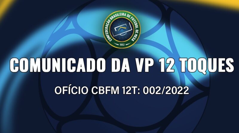 Comunicado da VP 12 Toques