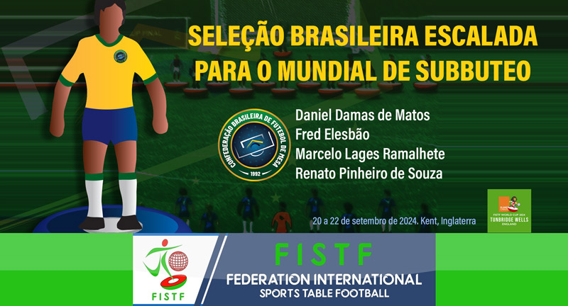 Seleção brasileira escalada para o Mundial de Subbuteo